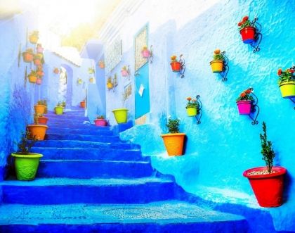 Chefchaouen - a charming sky blue town in Maroco
